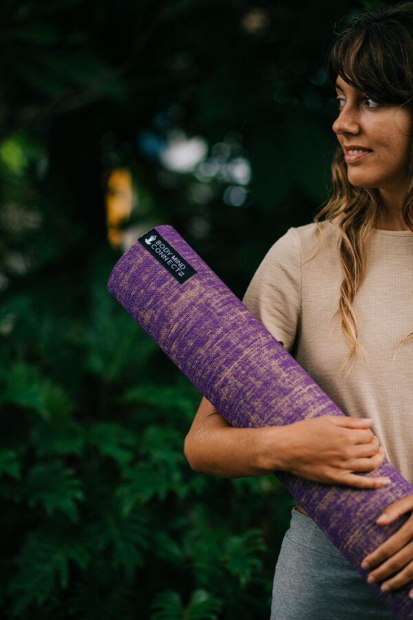 Eco-Friendly Yoga Mat Purple - Image 2