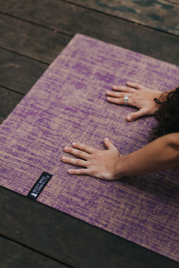Eco-Friendly Yoga Mat Purple - Image 4