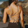 Stone Lace Up Back Set